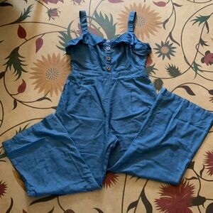 Chambray jumpsuit